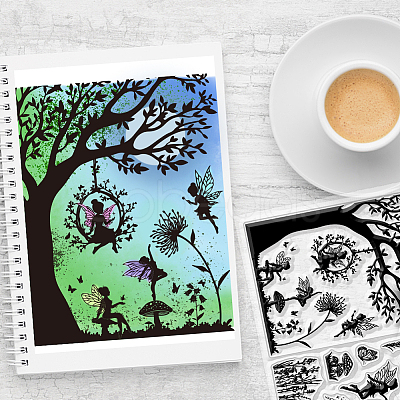 Flower PVC Stamps DIY-WH0582-0038-1