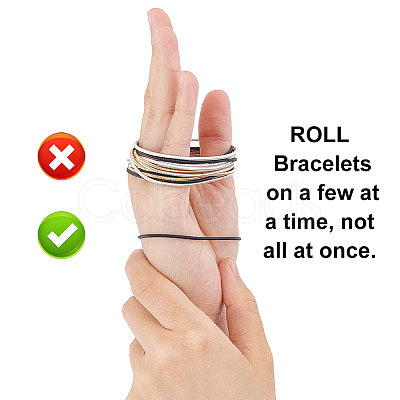 48 Strands 4 Style Spring Bracelets TWIR-BC0001-49-1