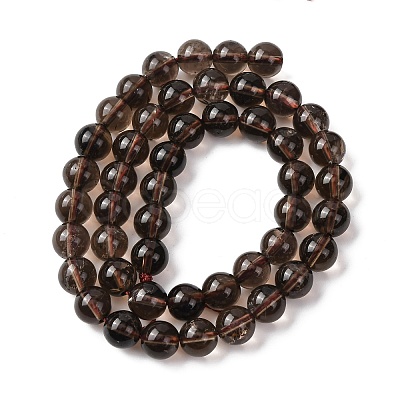 Natural Smoky Quartz Bead Strands G-G735-28-8mm-1
