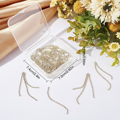 SUNNYCLUE 24Pcs 3 Style Brass Rhinestone Cup Chain Big Pendants KK-SC0003-21G-1