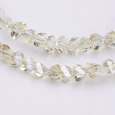 Electroplate Glass Beads Strands EGLA-J145-4mm-PL05-1