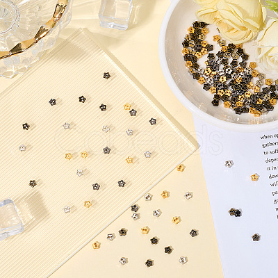 200Pcs 4 Colors Alloy Buttons BUTT-CY0001-13-1
