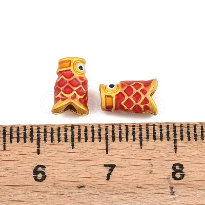 Alloy Enamel Beads FIND-H061-05G-1