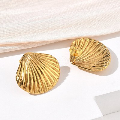 304 Stainless Steel Stud Earrings SA-CBA46AF-06G-02-1