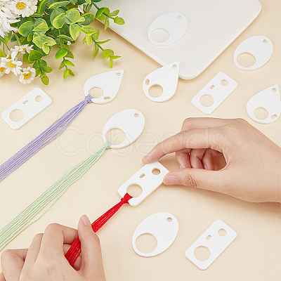 30Pcs 3 Style Acrylic Thread Winding Boards FIND-PH0010-06B-1