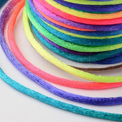 Nylon Satin Rattail Cords NWIR-O001-A-20-1