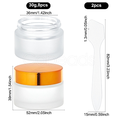 DIY Glass Refillable Cream Bottle Kits DIY-BC0004-04C-1