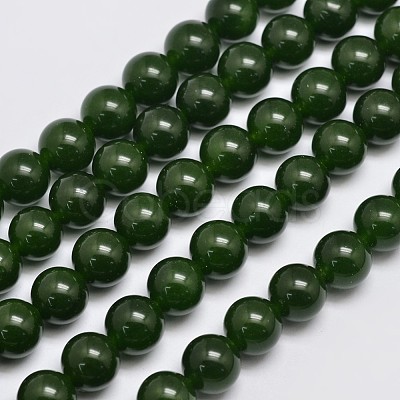 Natural & Dyed Malaysia Jade Bead Strands G-A146-10mm-A28-1