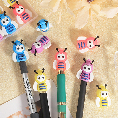 16Pcs 4 Colors Silicone Knitting Needle Stoppers AJEW-GL0001-85-1