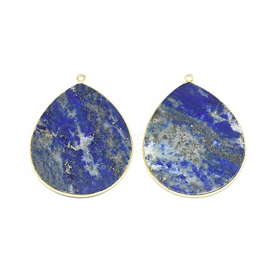 Dyed Natural Lapis Lazuli Pendants G-E526-01E-1