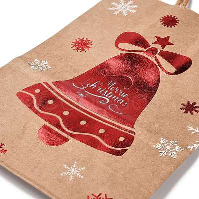 Christmas Theme Hot Stamping Rectangle Paper Bags CARB-F011-02C-1