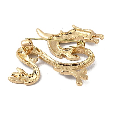 Alloy Dragon Enamel Pins Brooches JEWB-M046-06A-01G-1