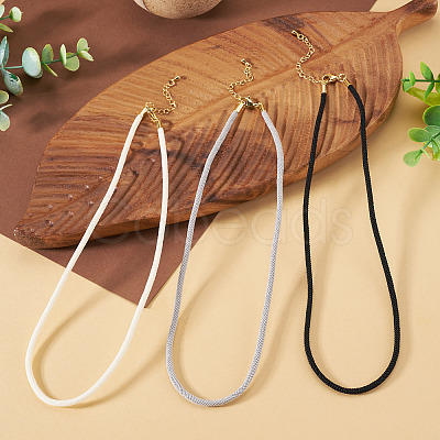 3Pcs 3 Colors 3MM Nylon Milan Cord Necklace Making NJEW-TA0001-23-1