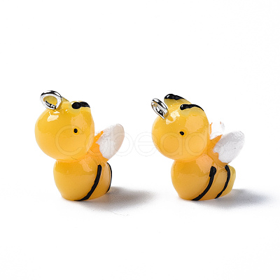 Opaque Resin Pendants RESI-S356-066-1