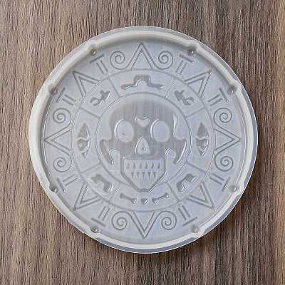 Halloween Theme Silicone Cup Mat Molds DIY-E066-01-1