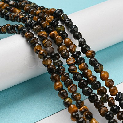 Natural Tiger Eye Bead Strands G-F465-61-1