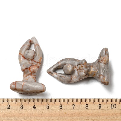 Natural & Synthetic Gemstone Carved Healing Yoga Goddess Figurines DJEW-D012-06A-1