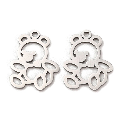 Non-Tarnish 201 Stainless Steel Pendants STAS-E200-02P-1