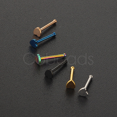 304 Stainless Steel Heart Nose Bone Rings WG0DFB7-01-1