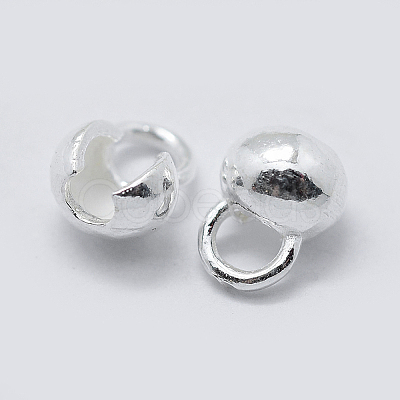 925 Sterling Silver Bead Tips Knot Covers STER-K171-48S-1