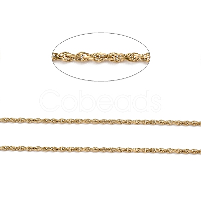 Ion Plating(IP) 304 Stainless Steel Rope Chains CHS-G027-08A-G-1