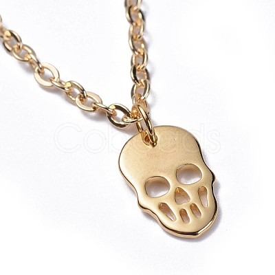 Brass Charm Bracelets BJEW-JB04322-02-1