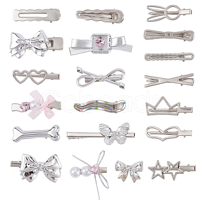 Zinc Alloy & Iron Alligator Hair Clips PHAR-SP0001-04B-1