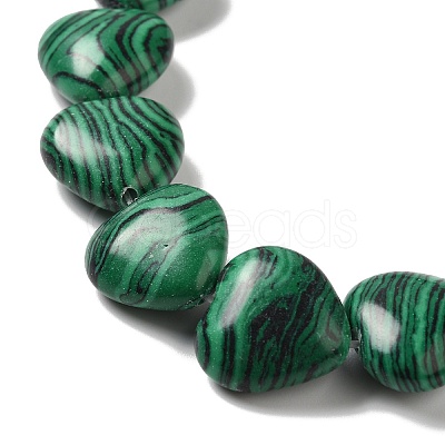 Synthetic Malachite Beads Strands G-K335-01B-1
