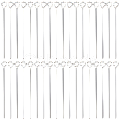 40Pcs 925 Sterling Silver Eye Pin STER-BBC0002-16A-1