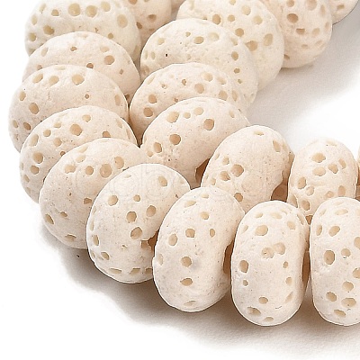 Natural Lava Rock Dyed Beads Strands G-L586-B02-14-1