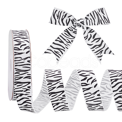 50 Yards Zebra Print Polyester Ribbon OCOR-PH0006-1