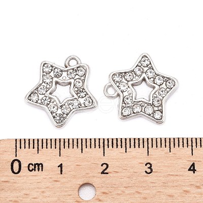 Alloy Rhinestone Pendants RSB210-1-1