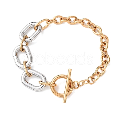 201 Stainless Steel Chain Bracelets LS-BJEW-P378-01B-A-1