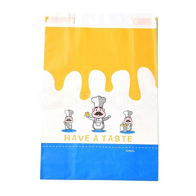 Rectangle with Cooks Pattern Paper Baking Bags CARB-K0001-01G-1