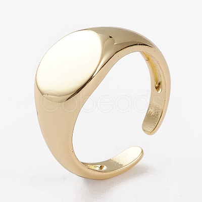 Brass Cuff Rings X-RJEW-C101-03G-1