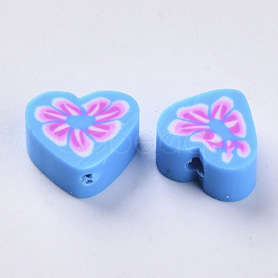 Handmade Polymer Clay Beads CLAY-S093-19-1