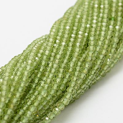 Natural Peridot Bead Strands X-G-P271-3mm-12-1