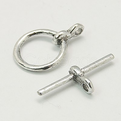Tibetan Style Toggle Clasps TIBE-AB2035Y-NF-1