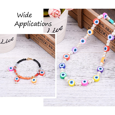 Handmade Polymer Clay Beads CLAY-CD0001-02-1