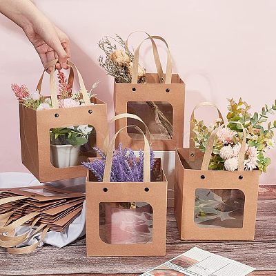 Craft Paper Handbags CARB-WH0018-03A-1