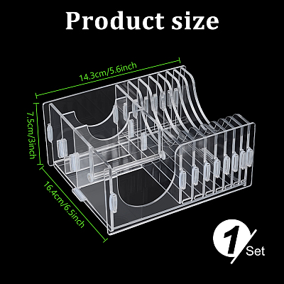 Acrylic Musical Record Organizer Holder ODIS-WH0043-293-1