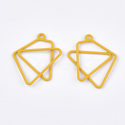 Spray Painted Alloy Pendants LS-PALLOY-T067-18D-1