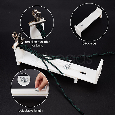 Acrylic Bracelet Webbing Retainer Knitting Tool TOOL-WH0155-21A-1