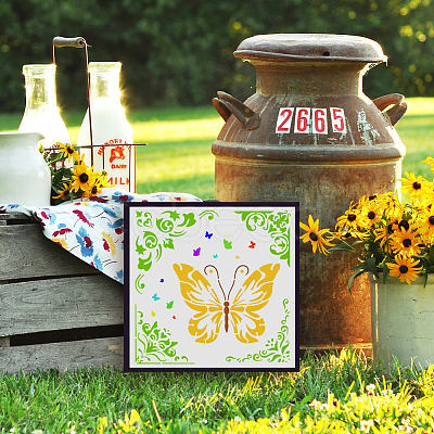PET Hollow Out Drawing Painting Stencils DIY-WH0391-1024-1