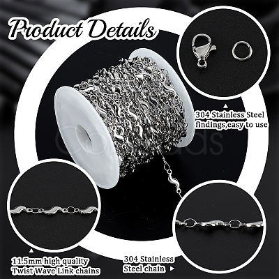 DIY Chain Bracelet Necklace Making Kit DIY-BBC0001-66-1