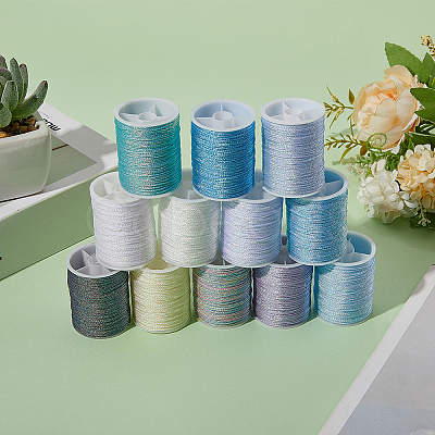 12 Rolls 12 Colors Metallic Sewing Thread OCOR-CY0002-02C-1
