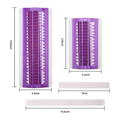 Globleland 2 Sets 2 Style Plastic Thread Winding Boards FIND-GL0001-57-1