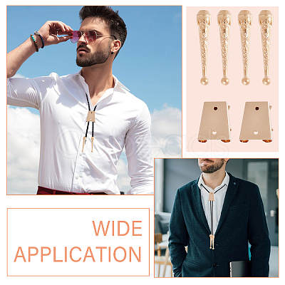 DIY Alloy Bolo Tie Making Finding Kit FIND-CA0009-03KCG-1