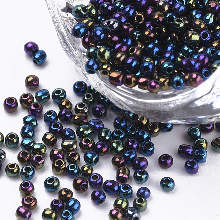 Plated Glass Seed Beads SEED-Q025-1.5mm-B05-1