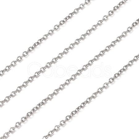 Tarnish Resistant 304 Stainless Steel Cable Chains CHS-R008-22-1
